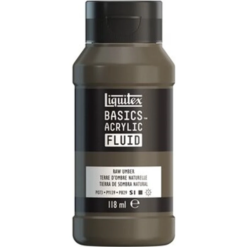 Liquitex Basics Fluid Akryl Raw Umber 118 ml