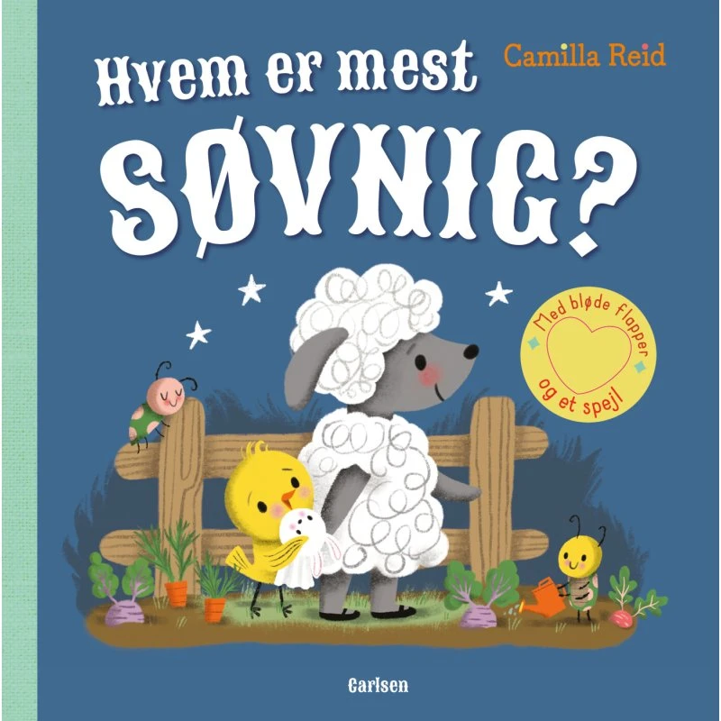 Carlsen Hvem er Mest Søvnig? - Papbog med flapper og spejl