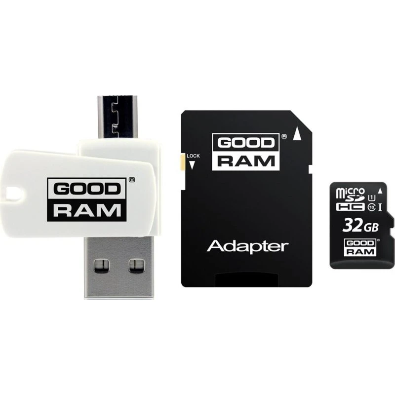 Goodram M1A4 32 GB microSDHC UHS-I Klasse 10, Sort