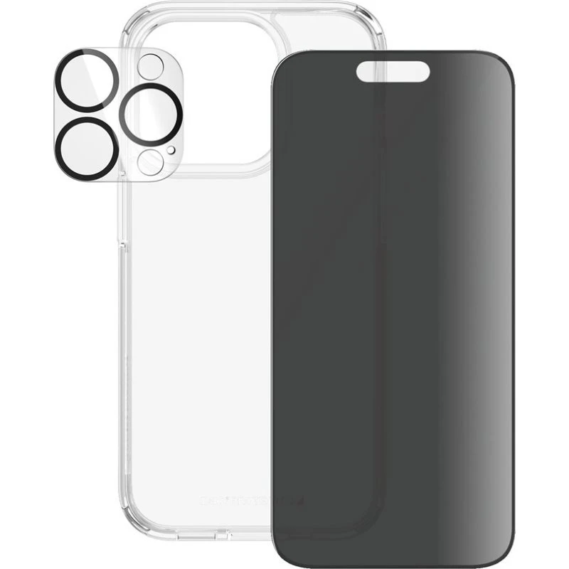 PanzerGlass Privacy 3-in-1 Pack iPhone 15 Pro