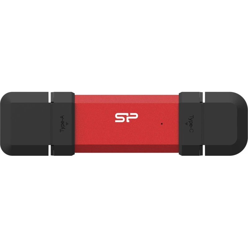 Silicon Power DS72 500 GB USB-C/USB-A rød