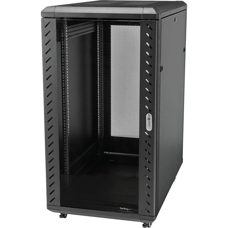 StarTech.com RK2536BKF 25U Netværksrack med Hjul, 36" Dyb