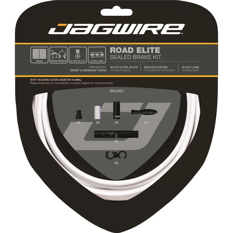 Jagwire Road Elite Sealed Bremsekabelsæt, Stealth Black