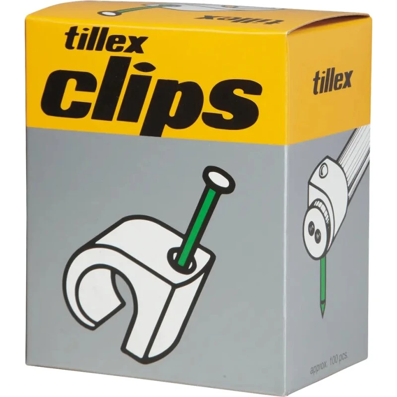 Tillex Clips C 10–14, 2,0x30 mm, grå, 100 stk