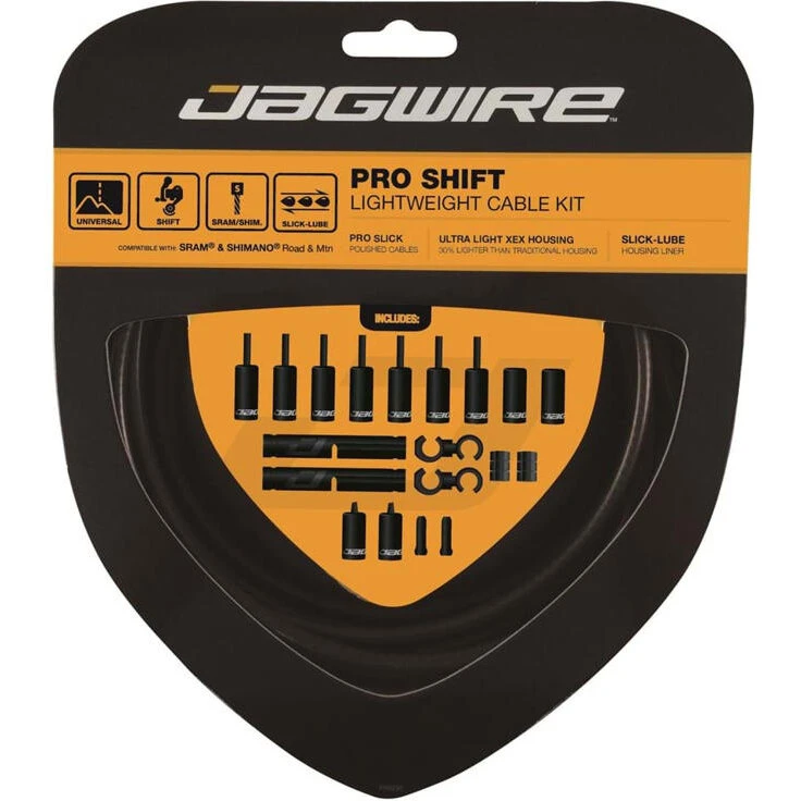 Jagwire Pro Gearkabelsæt Race/MTB, gul