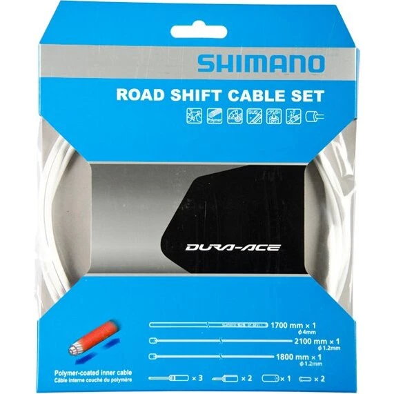 Shimano OT-SP41 Dura-Ace/Ultegra/105 gearkabelsæt (hvid)