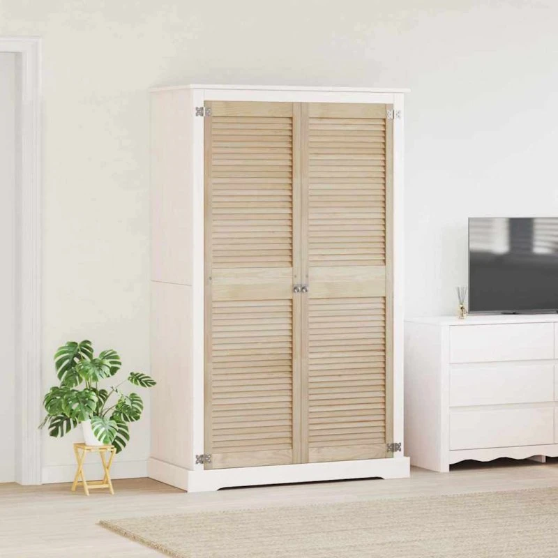 vidaXL Skabsdør 2 stk Naturfarvet 170 x 2,1 x 49,5 cm Fyrretræ