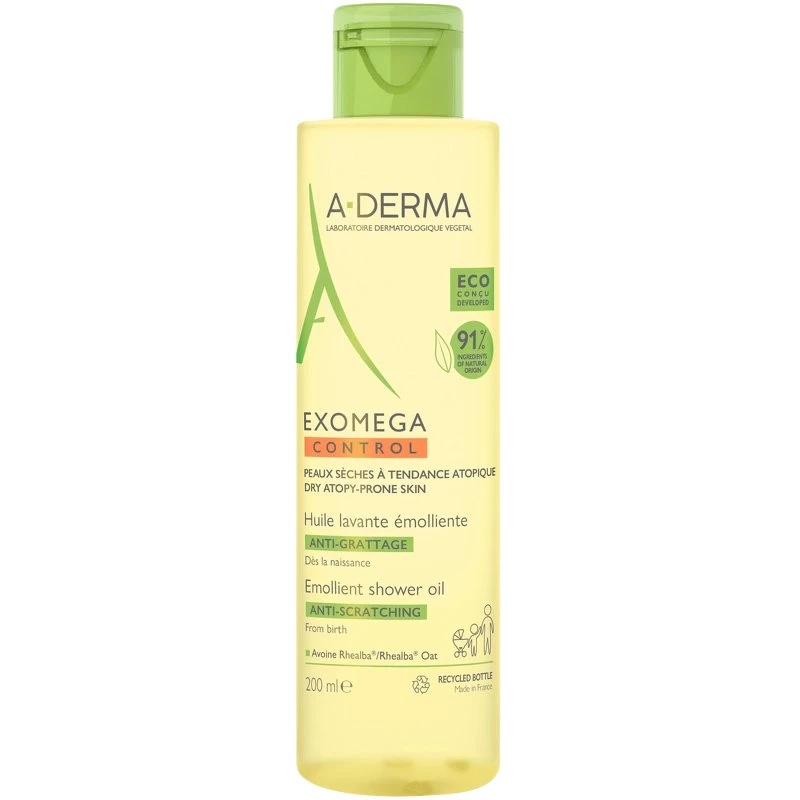 A-Derma Exomega Control Blødgørende Renseolie 200 ml