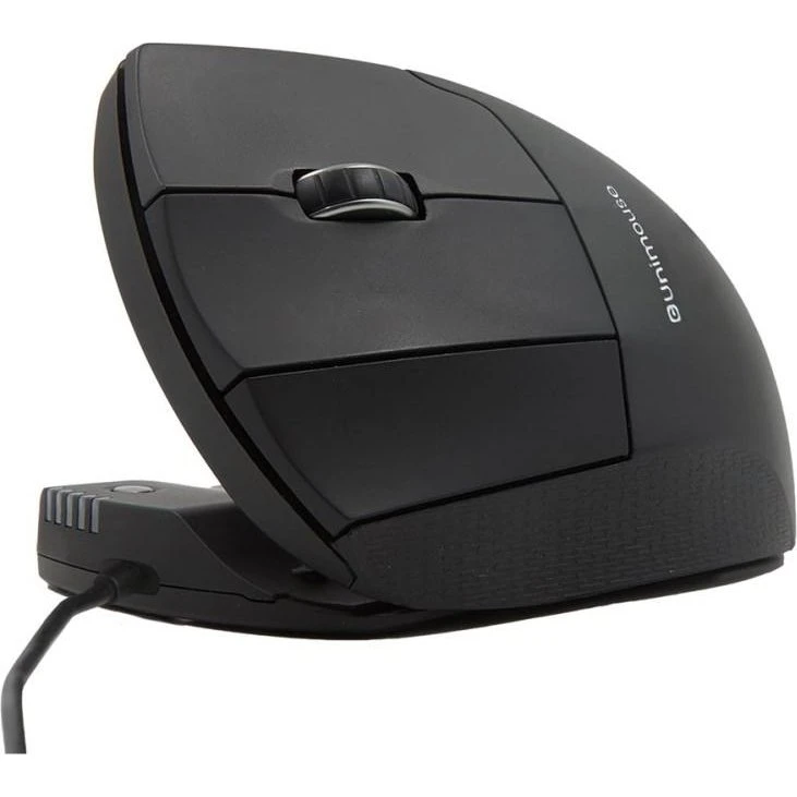 Contour Unimouse kablet venstrehåndet, sort, USB-C