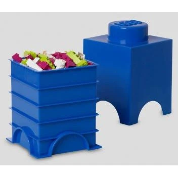 LEGO® 1-knops Opbevaringsklods Blå