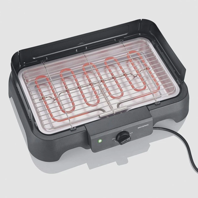 Severin PG 8593 Elektrisk Bordgrill 2000W, 38x22cm