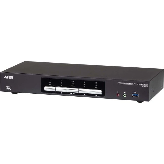 ATEN CS1944DP 4-Port USB 3.0 4K DisplayPort Dual KVM-switch