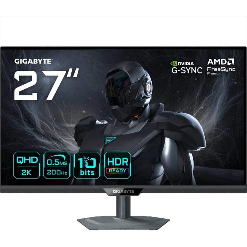 Gigabyte G27Q20 27" QHD Gaming-skærm, 200 Hz, 0,5 ms, HDR10