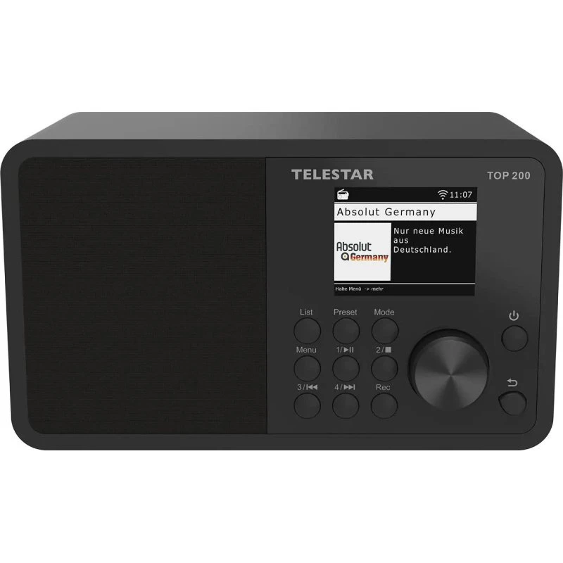 Telestar TOP 200 DAB+/FM Bluetooth Internetradio, sort