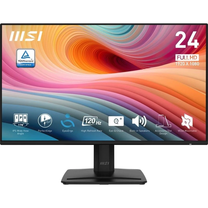 MSI PRO MP242A E2 24" Full HD 120 Hz IPS-skærm, sort