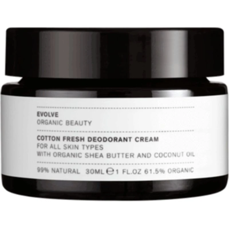 Evolve Organic Beauty Bomuld Fresh Creme-Deodorant 30 ml