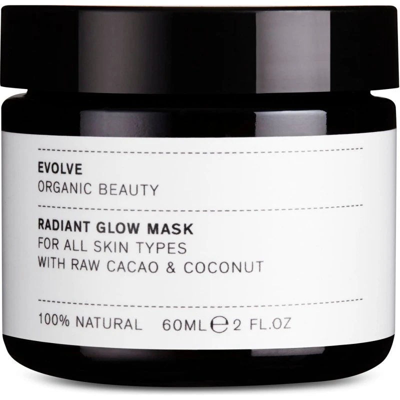 Evolve Radiant Glow Mask 60 ml med blåbærpartikler