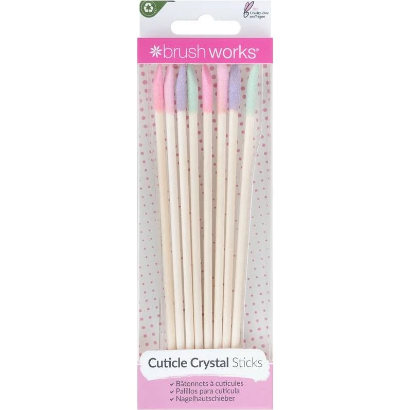 Brushworks Cuticle Crystal Sticks 8 stk