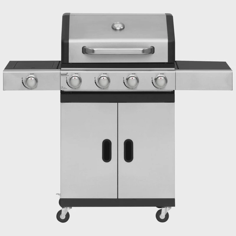 Mustang Shelbyville 4+1 gasgrill med sidebrænder, 63x38 cm