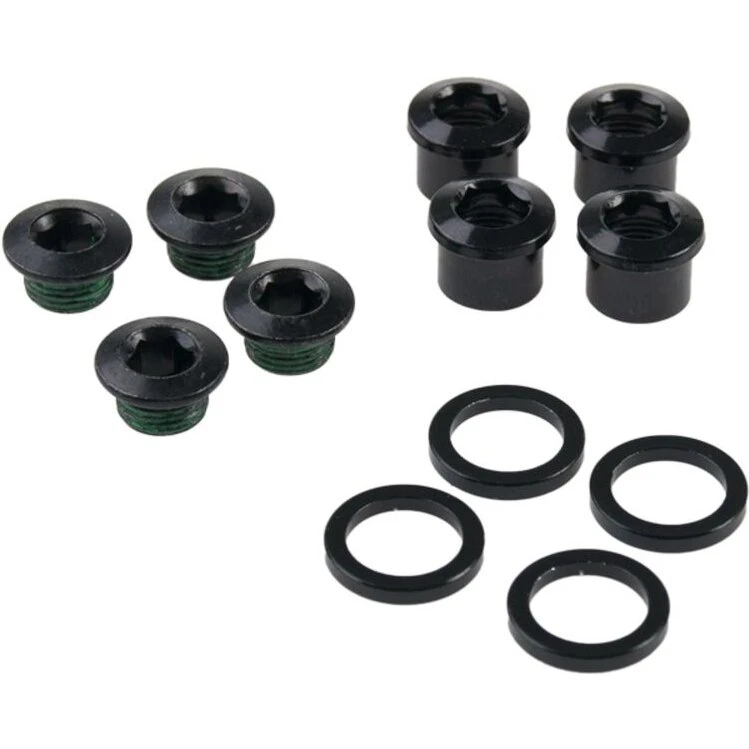 Truvativ 4-arm klingeboltsæt til 1x, stål, sort (M8,5)