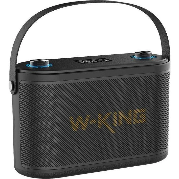 W-King H10 120W Bluetooth-højtaler, sort med mikrofon