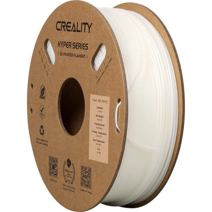 Creality Hyper ABS Hvid 1kg 1.75mm Filament