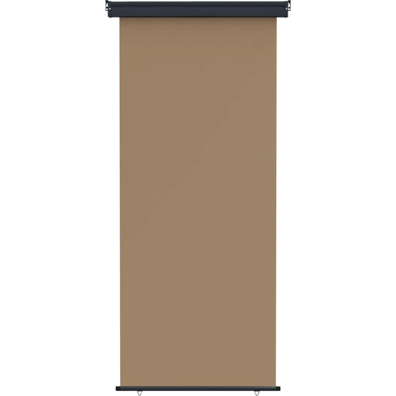 vidaXL Balkon Sideskærm 120-170 cm, 100% polyester, jern & stål
