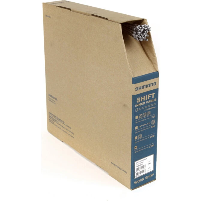 Shimano Shift indre gearwire 100 stk 1,2 x 2100 mm