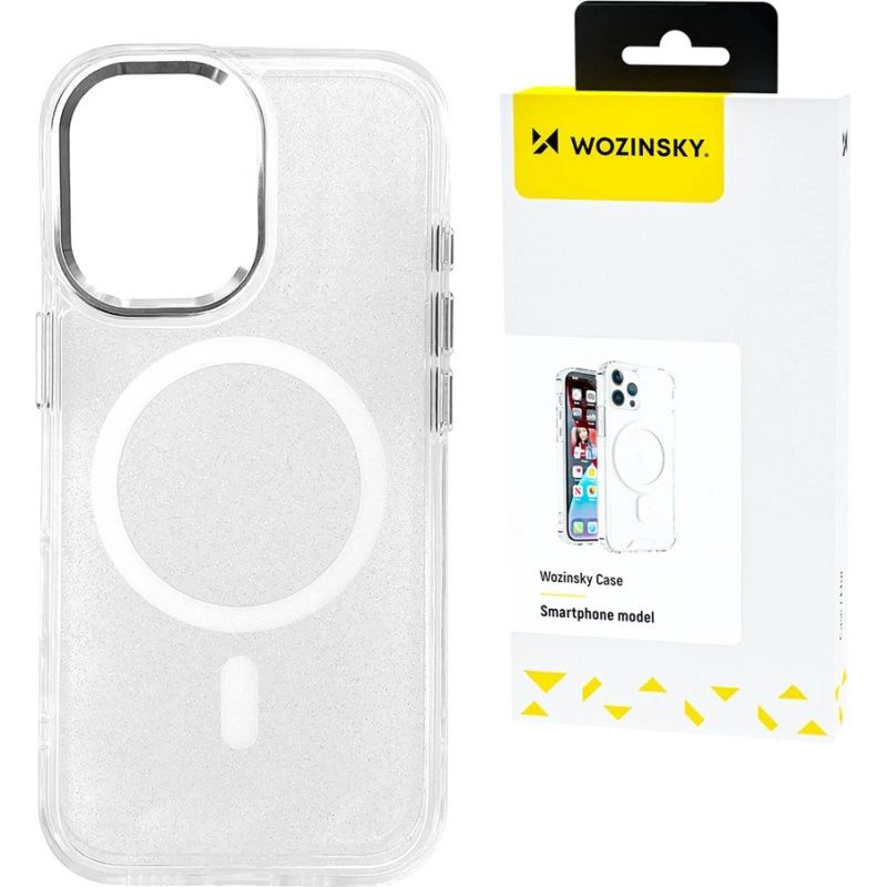 Wozinsky Glitter MagSafe Cover til Samsung Galaxy S25+ - Transparent