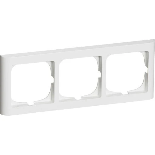 LK Fuga Softline 63 3-modul vandret hvid ramme