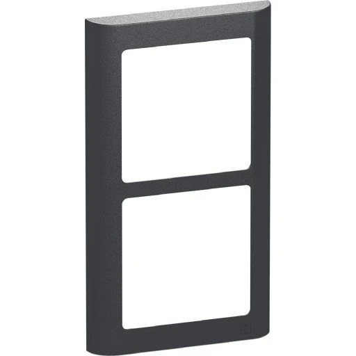 LK Fuga Soft 63 ramme 2x1 modul lodret koksgrå
