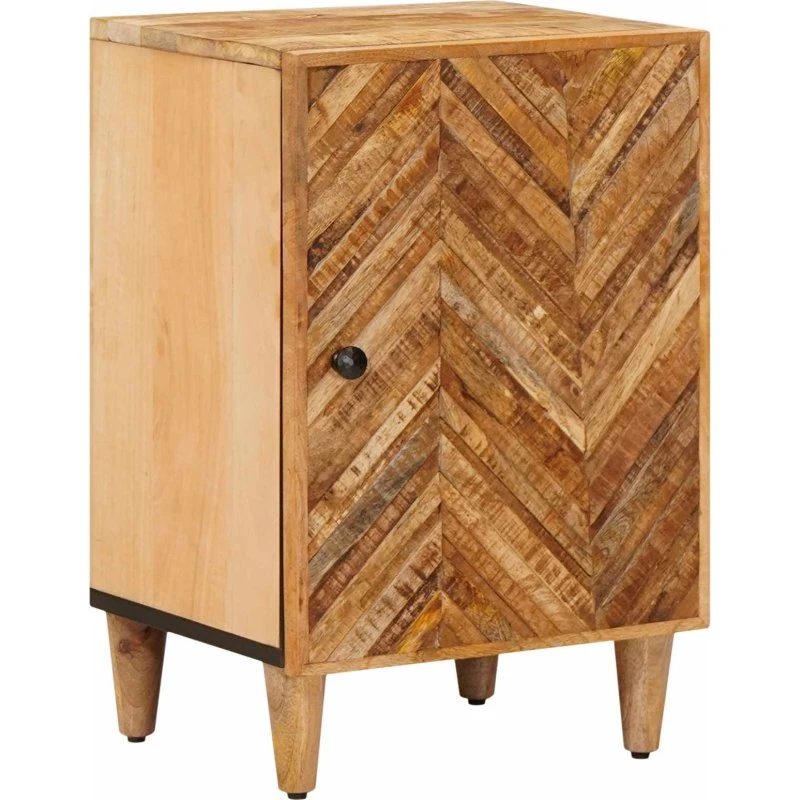 vidaXL Badeværelsesskab Brun 38 x 33,5 x 58 cm Massivt Mangotræ