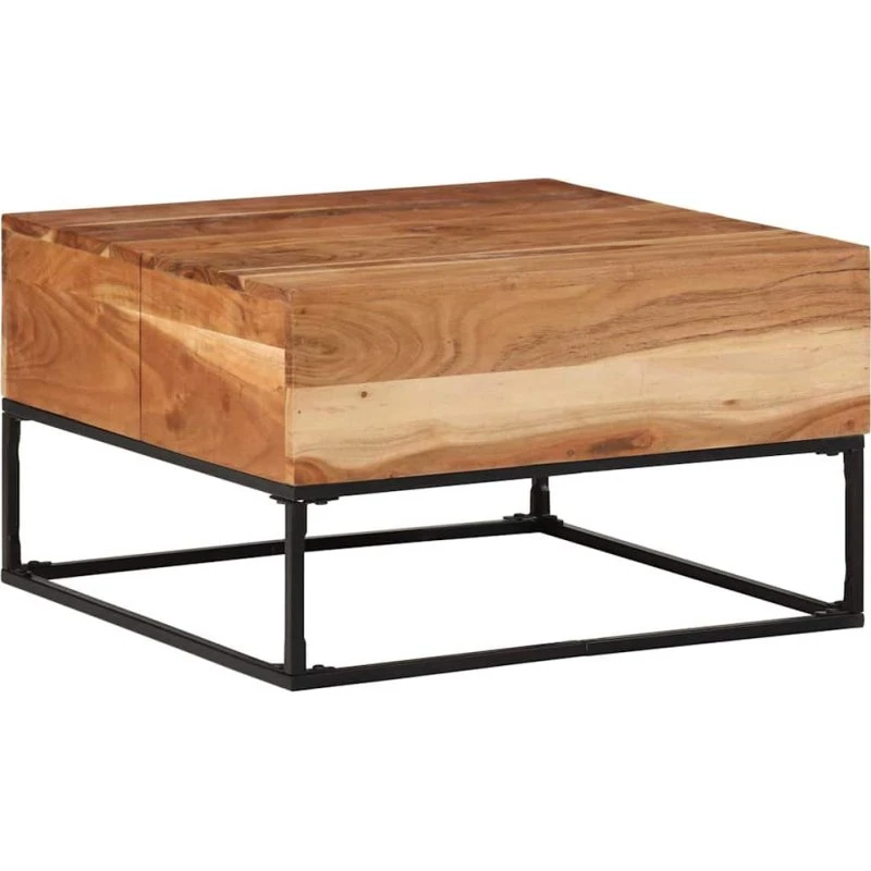 vidaXL Sofabord 68x68x41 cm i Massivt Akacietræ