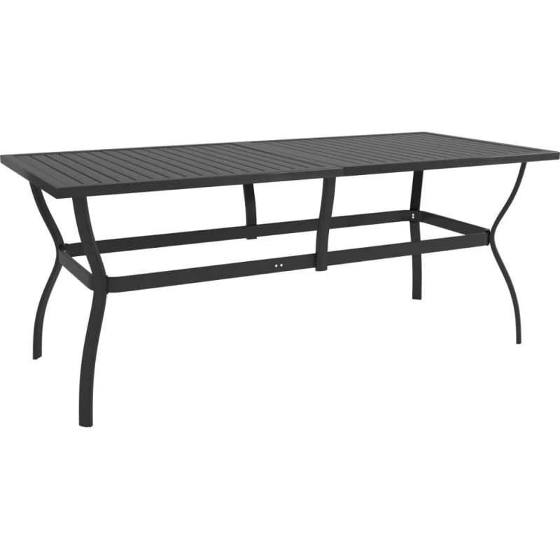 vidaXL havebord 190x80x72 cm stål antracitgrå
