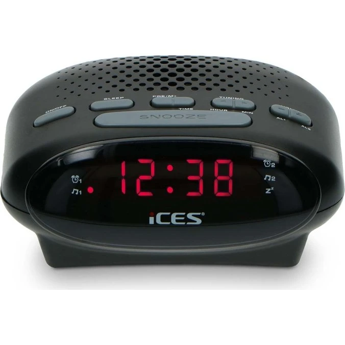ICES ICR-210 FM-Clockradio Sort