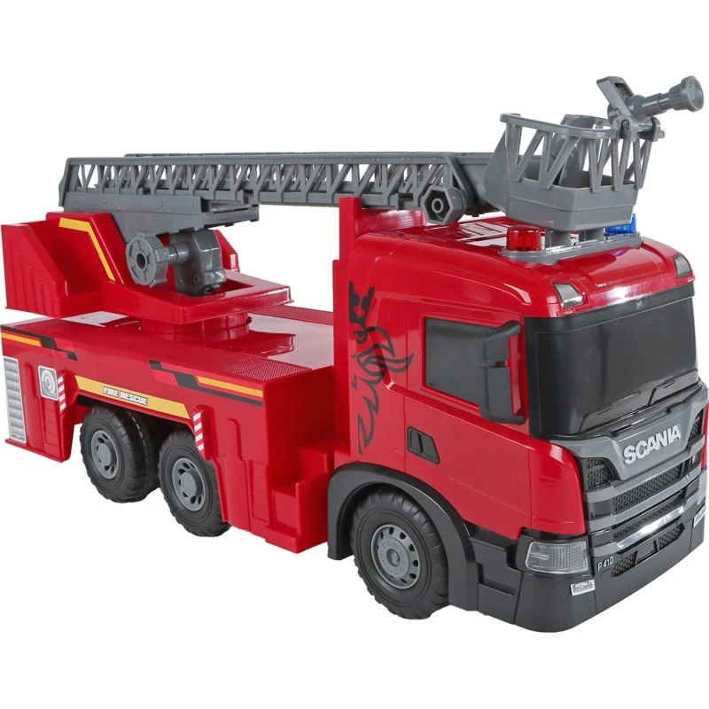 Scania Brandbil med Lys og Lyd 51 cm, Rød