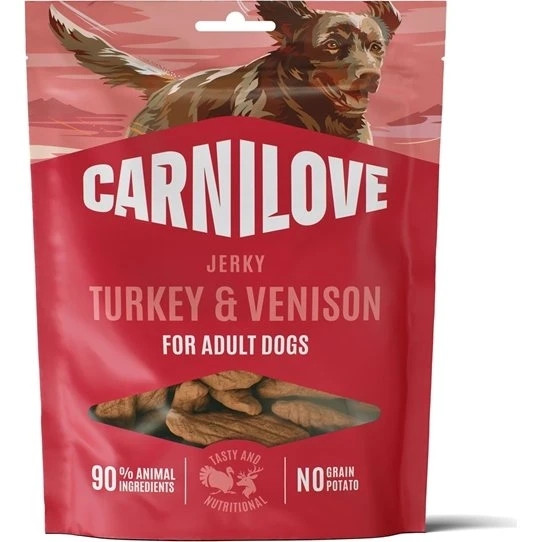 Carnilove Meat Jerky, Vildt, 100g