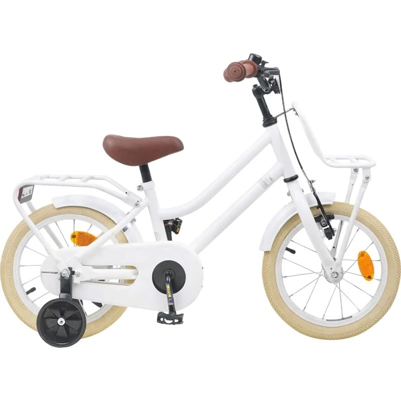 vidaXL Børnecykel 12 tommer Hvid 2-4 år