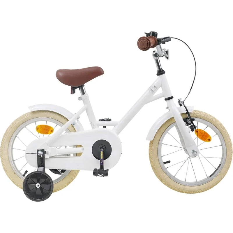 vidaXL Børnecykel 12 tommer Hvid 2-4 år