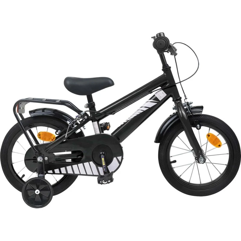 vidaXL Børnecykel 12 tommer, Sort, til 2-4 år