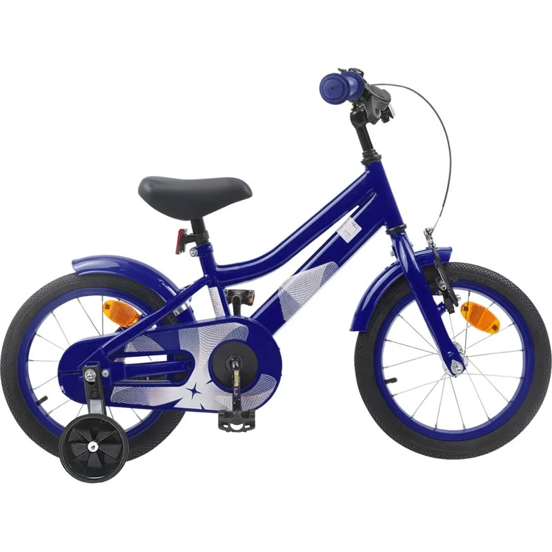 vidaXL Børnecykel 12 tommer, mørk blå, til 2-4 år