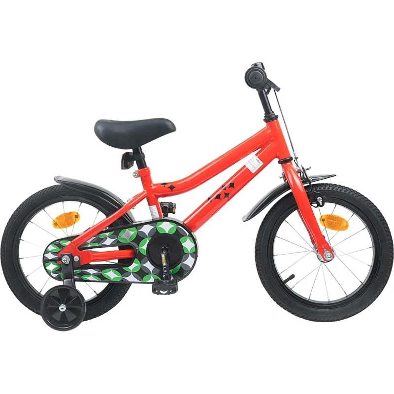 vidaXL Børnecykel 16 tommer Rød til 4-6 år