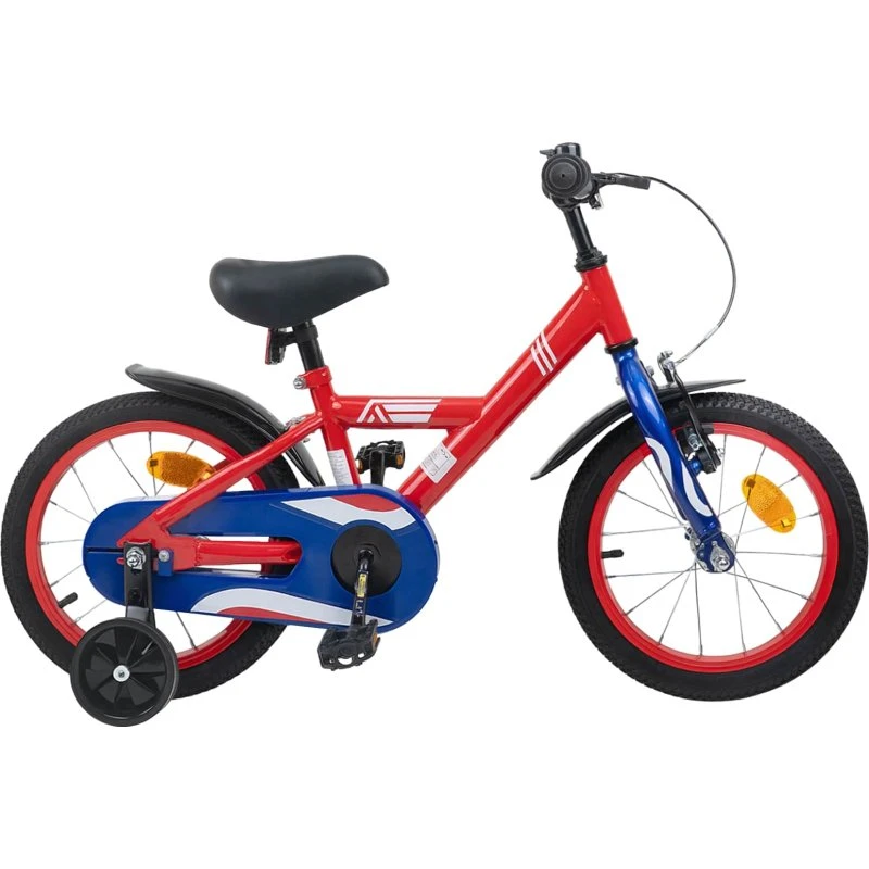 vidaXL Børnecykel 14 tommer, rød, til 3-5 år