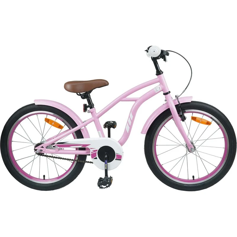 vidaXL Børnecykel 18 tommer Lys pink 5-7 år