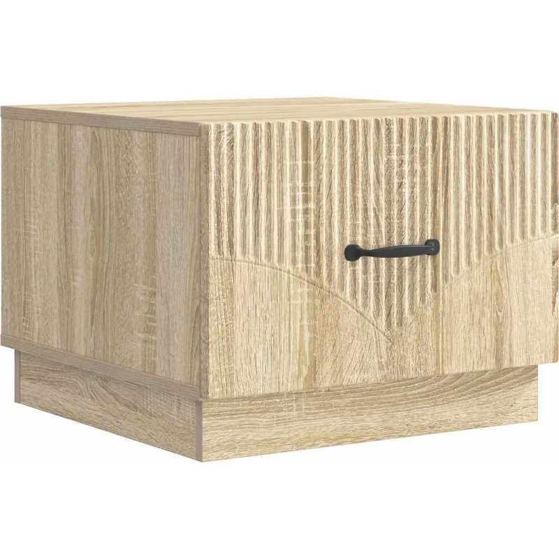 vidaXL Sofabord med skuffe Sonoma-eg 49 x 50 x 37 cm