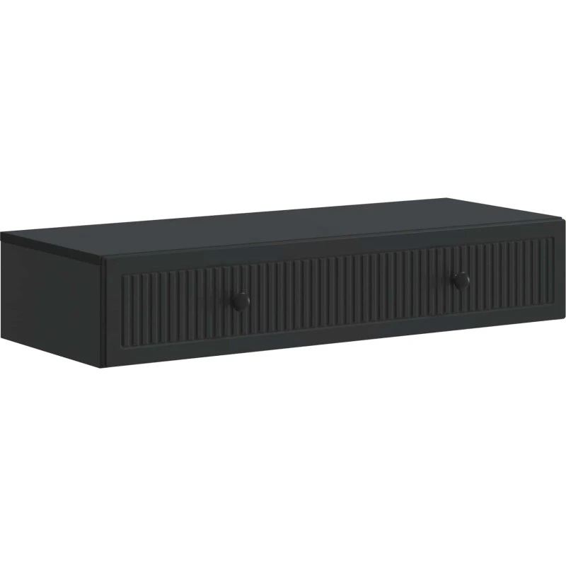 vidaXL Væghængt Sideskab Sort 87,5 x 34,5 x 17 cm Konstrueret Træ