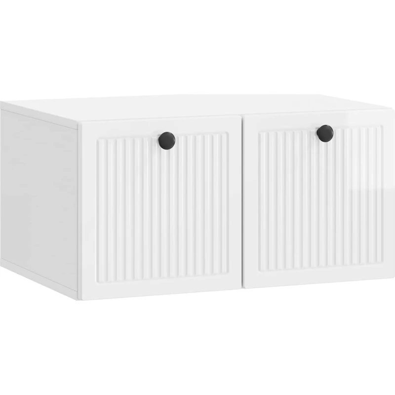 vidaXL Væghængt TV-skab Hvid højglans 59,5 x 41 x 30 cm