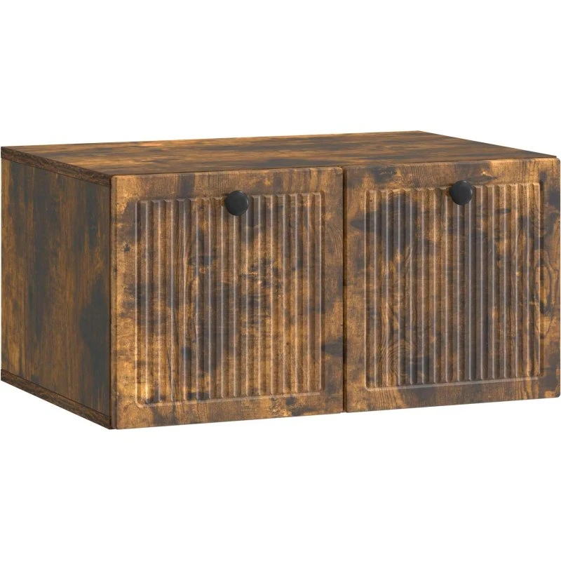vidaXL Væghængt TV-skab Røget Eg 59,5 x 41 x 30 cm