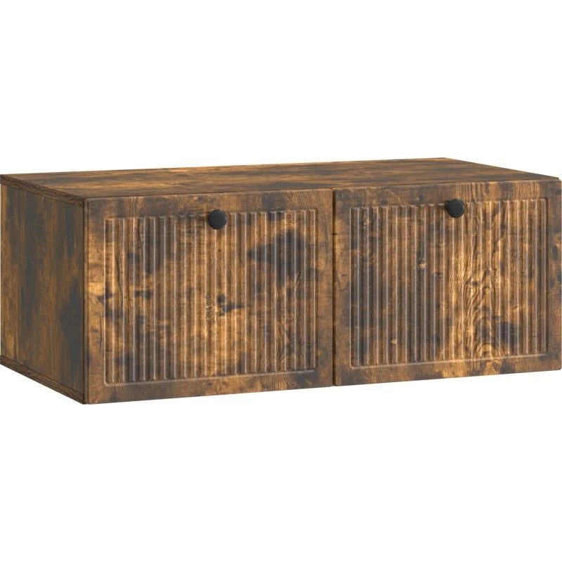 vidaXL Væghængt TV-skab Røget eg 78,5 x 41 x 30 cm