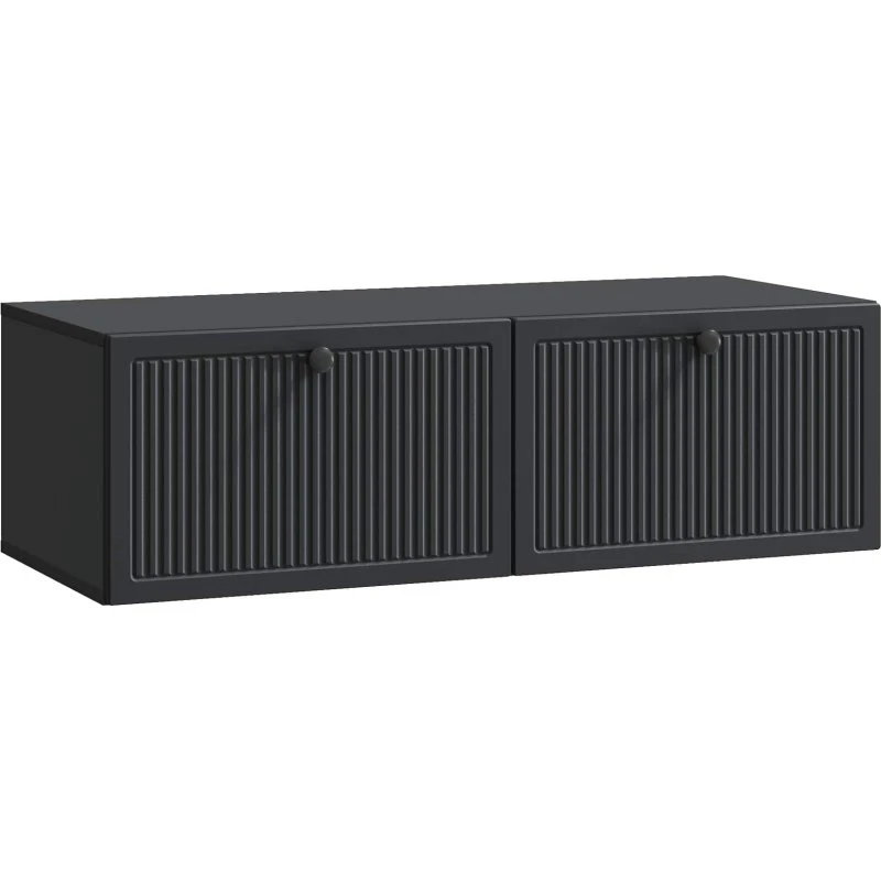 vidaXL Væghængt TV-skab Sort 98 x 41 x 30 cm Træ